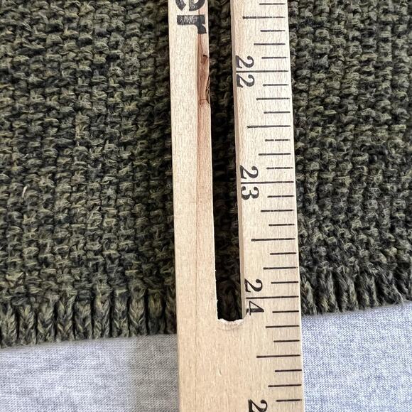 H&M Conscious Sweater Womens Small Green V Neck Knit Pullover Long Sleeve Casual - Picture 11 of 11